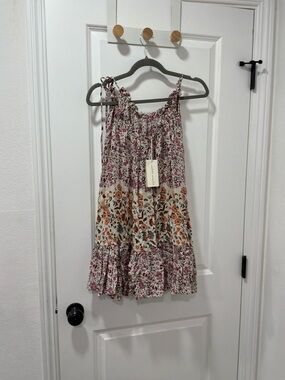 Floral    Tiered Sundress with Tie Straps